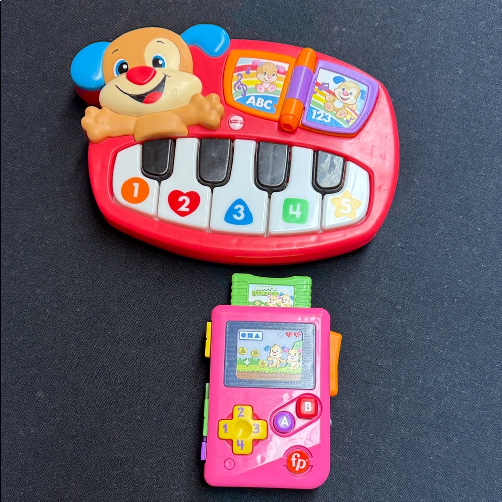 Fisher-Price Red and Pink Learning Toy Set